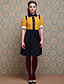  ts vintage style multi-kleur jurk
