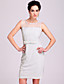  TS Yarn Organza Bow Sheath Dress