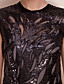  ts lentejuelas capas volante vestido