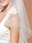  One-tier Tulle Fingertip Veil With Cut Edge (More Colors Available)