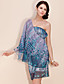  ts en skulder havet slag chiffon print kjole