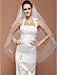  two-tier tule vingertop bruiloft sluier met kant applique rand (meer kleuren beschikbaar)