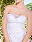  Sheath/Column Strapless Sweetheart Short/Mini Satin Lace Wedding Dress