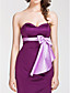  Trumpet/Mermaid Sweetheart Floor-length Satin Bridesmaid Dress With Bow(s)