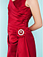  A-line Scoop Floor-length Satin Junior Bridesmaid Dress