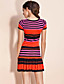  ts heller Streifen Wollkleid