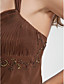  A-line Halter Tea-length Chiffon Evening Dress
