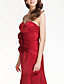  Trumpet/Mermaid Sweetheart Floor-length Satin Bridesmaid Dress With Flower(s)