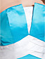  A-line Strapless Floor-length Satin Bridesmaid Dress