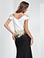  Trumpet/Mermaid Bateau Floor-length Satin Evening Dress