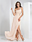  Sheath/ Column One Shoulder Floor-length Chiffon Evening Dress