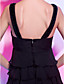  A-line Scoop Short/ Mini Chiffon Cocktail Dress