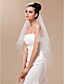  una capa de longitud hermosa punta de los dedos boda velo