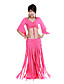  dancewear viscosa con borlas traje danza del vientre para las damas más colores