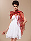  Rayon With Button and Pearls Special Occasion Shawl In Red