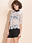  TS Button-down Lace Layering Blouse Shirt (More Colors)