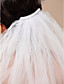  Two-tier Tulle With Pearls Fingertip Veil