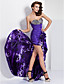  A-line Sweetheart Asymmetrical Taffeta And Charmeuse Evening Dress