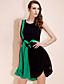  TS Color Block Folded Dress