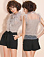  TS Luxury Multi-layered Flower Organza Two-piece Shirt
