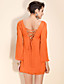  TS Shoulder Cut-out Sexy Backless Flutter Dress