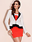  ts lagdelt kontrast farge blazer