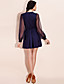  ts mangas abullonadas brillante vestido