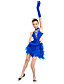  Children's Spandex With Tassels/Feathers Latin Dance Performance Dress
