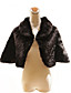  3/4-length mangas elegantes de cuello alto chaqueta de piel falsa ocasión especial / envoltura