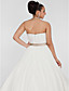  Ball Gown Sweetheart Chapel Train Chiffon Plus Size Wedding Dress
