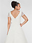  ALEXANDRIA - Vestido de Noiva em Organza (Tamanho Plus)