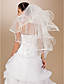  Four-tier Tulle Ribbon Edge Fingertip Wedding Veil