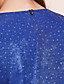  TS Shimmering Fabric Layered Chiffon Ruffle Dress
