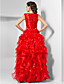  robe de bal bijou-parole longueur organza robe de soirée inspirée par Claire Danes à oscar