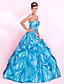  Ball Gown Strapless Floor-length Taffeta Prom Dress