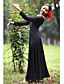 dancewear polyester salle de bal Robe de danse latine pour les dames des couleurs plus