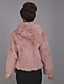  Long Sleeve Hooded Collar Office Rex Rabbit Fur Jacket(More Colors)