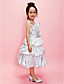 Ball Gown Straps Tea-length Satin Flower Girl Dress