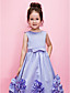  Ball Gown Jewel Ankle-length Satin Flower Girl Dress