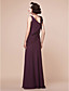  Sheath/Column Straps Floor-length Chiffon Mother of the Bride Dress