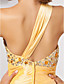  Trumpet/Mermaid One Shoulder Court Train Taffeta Evening Dress