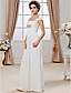  Sheath/ Column Square Floor-length Chiffon Wedding Dress