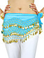  Dancewear Chiffon With 128 Copper Coins Belly Dance Hip Scarf for Ladies More Colors