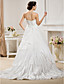  Ball Gown Sweetheart  Chapel Train Taffeta  Wedding Dress With A Wrap