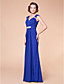  guaina / colonna scollo a V piano di lunghezza madre chiffon del vestito sposa