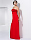  Sheath/Column Sweetheart Floor-length Chiffon Evening Dress