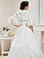  Ball Gown Sweetheart  Chapel Train Taffeta  Wedding Dress With A Wrap
