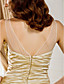  Sheath/Column V-neck Court Train Taffeta  Wedding Dress