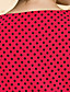  ts annata contrasto di colore polka dot abito