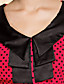  ts annata contrasto di colore polka dot abito